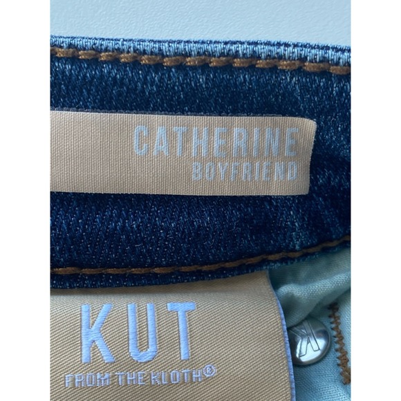 KUT from the Kloth Catherine Boyfriend Mid Rise Medium Wash Denim Jeans sz 8 - Picture 4 of 7